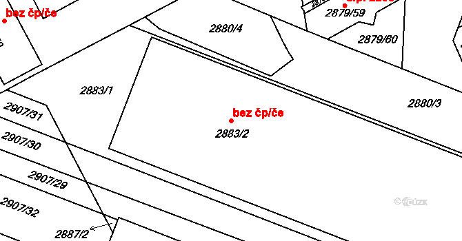 Boskovice 49449796 na parcele st. 2883/2 v KÚ Boskovice, Katastrální mapa
