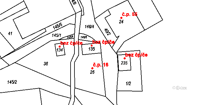 Studénka 50148796 na parcele st. 135 v KÚ Nová Horka, Katastrální mapa