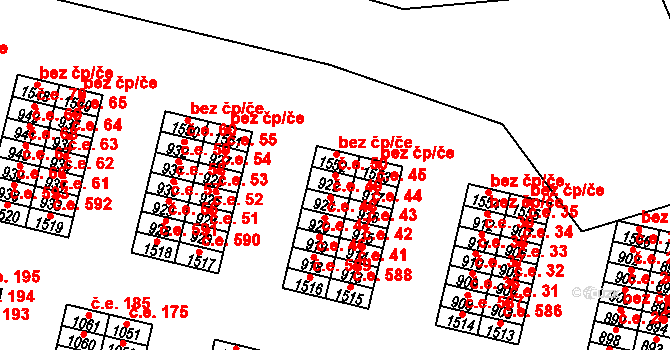 Řetenice 50, Teplice na parcele st. 922 v KÚ Teplice-Řetenice, Katastrální mapa