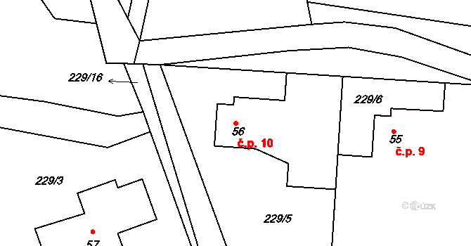 Švastalova Lhota 10, Krásná Hora nad Vltavou na parcele st. 56 v KÚ Švastalova Lhota, Katastrální mapa
