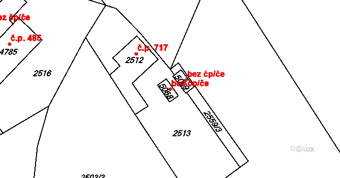 Žamberk 39460797 na parcele st. 5068 v KÚ Žamberk, Katastrální mapa