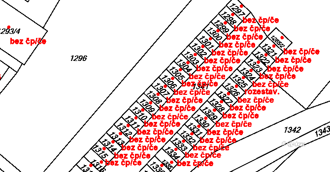 Česká Ves 44319797 na parcele st. 1307 v KÚ Česká Ves, Katastrální mapa