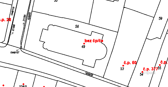Třebechovice pod Orebem 47693797 na parcele st. 49 v KÚ Třebechovice pod Orebem, Katastrální mapa