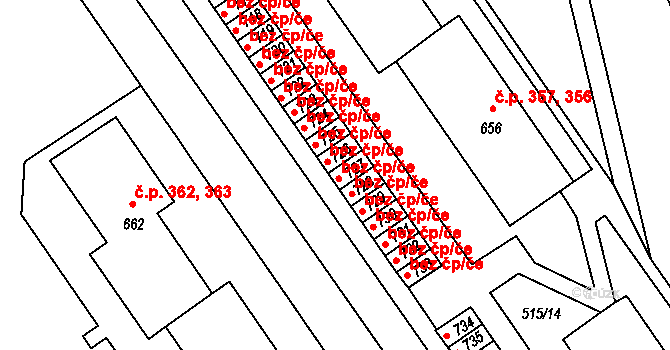 Adamov 554 na parcele st. 727 v KÚ Adamov, Katastrální mapa