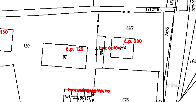 Městečko Trnávka 105031798 na parcele st. 394 v KÚ Městečko Trnávka, Katastrální mapa