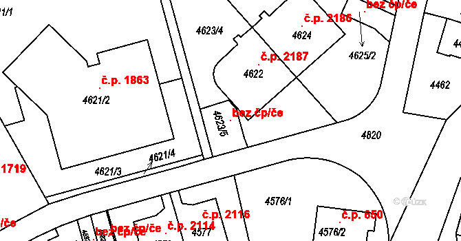 Praha 120959798 na parcele st. 4623/5 v KÚ Smíchov, Katastrální mapa