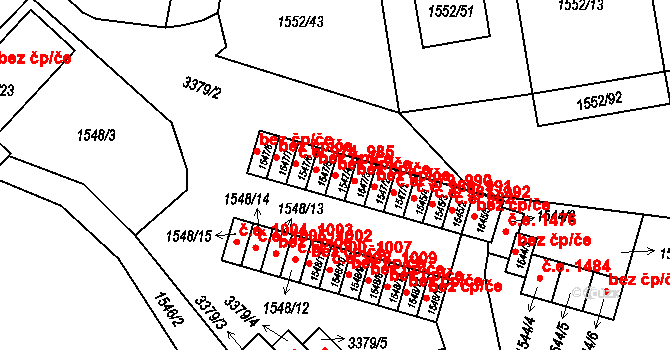 Pelhřimov 45271798 na parcele st. 1547/4 v KÚ Pelhřimov, Katastrální mapa