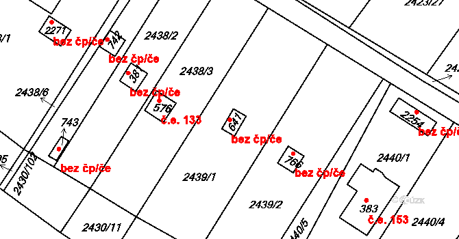 Svitavy 46544798 na parcele st. 641 v KÚ Moravský Lačnov, Katastrální mapa