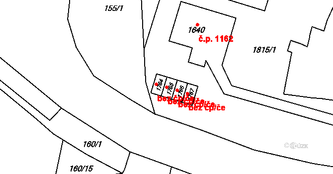 Litovel 47377798 na parcele st. 1765 v KÚ Litovel, Katastrální mapa