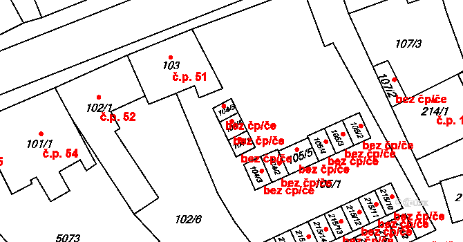 Kryry 41912799 na parcele st. 104/4 v KÚ Kryry, Katastrální mapa
