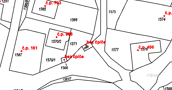 Ždánice 44579799 na parcele st. 1569 v KÚ Ždánice, Katastrální mapa