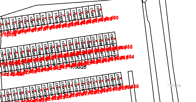 Miřetice u Klášterce nad Ohří 451, Klášterec nad Ohří na parcele st. 1730/116 v KÚ Miřetice u Klášterce nad Ohří, Katastrální mapa