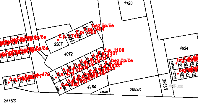 Lipník nad Bečvou I-Město 1100, Lipník nad Bečvou na parcele st. 2845/1 v KÚ Lipník nad Bečvou, Katastrální mapa