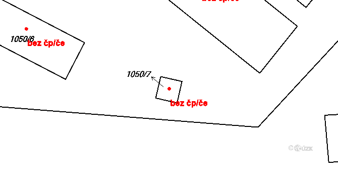 Rájec-Jestřebí 39822800 na parcele st. 1050/7 v KÚ Rájec nad Svitavou, Katastrální mapa