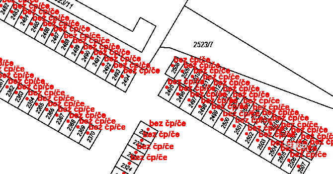 Česká Lípa 49432800 na parcele st. 2495 v KÚ Česká Lípa, Katastrální mapa