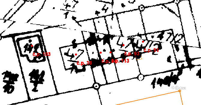 Jemníky 94 na parcele st. 47/4 v KÚ Jemníky, Katastrální mapa