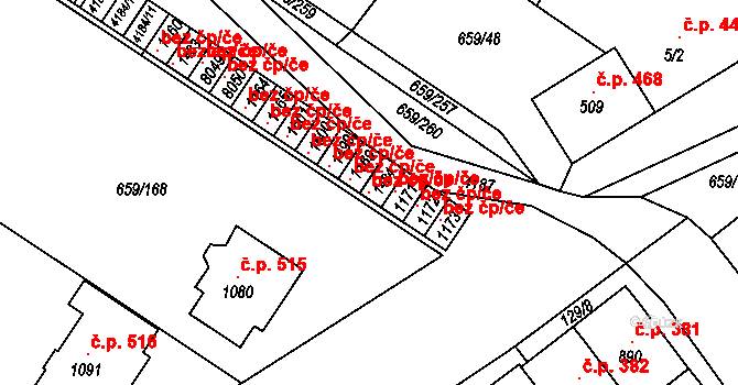 Březí 118857801 na parcele st. 1484 v KÚ Březí u Mikulova, Katastrální mapa