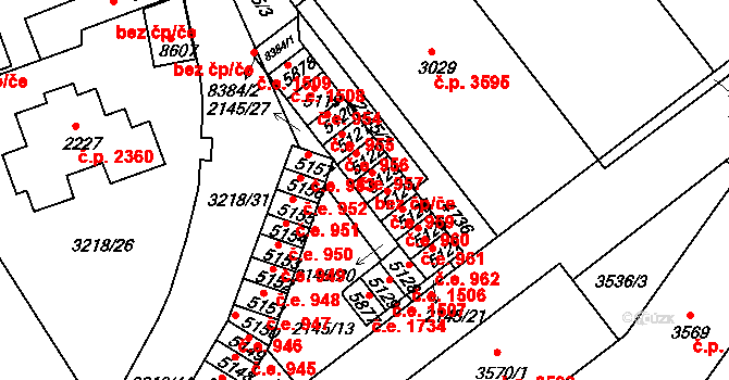 Hodonín 38887801 na parcele st. 5123 v KÚ Hodonín, Katastrální mapa