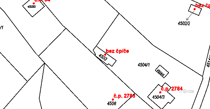Brno 39480801 na parcele st. 4503 v KÚ Královo Pole, Katastrální mapa