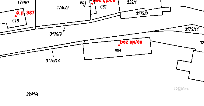 Bečov nad Teplou 39651801 na parcele st. 804 v KÚ Bečov nad Teplou, Katastrální mapa