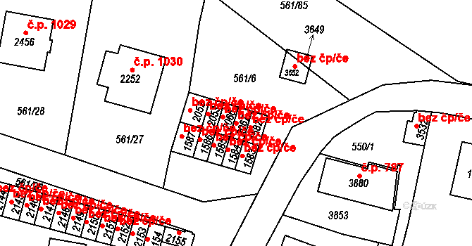 Vrchlabí 41588801 na parcele st. 2067 v KÚ Vrchlabí, Katastrální mapa