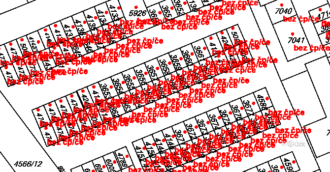 Kroměříž 44982801 na parcele st. 3666 v KÚ Kroměříž, Katastrální mapa