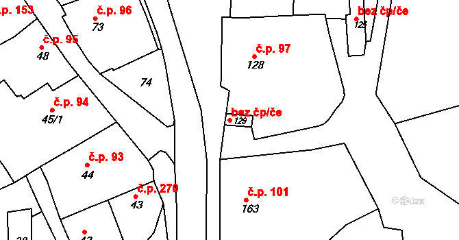 Borkovany 47209801 na parcele st. 129 v KÚ Borkovany, Katastrální mapa