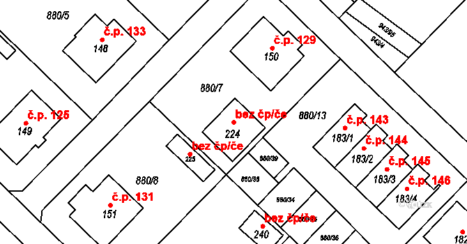 Nížkov 47282801 na parcele st. 224 v KÚ Nížkov, Katastrální mapa