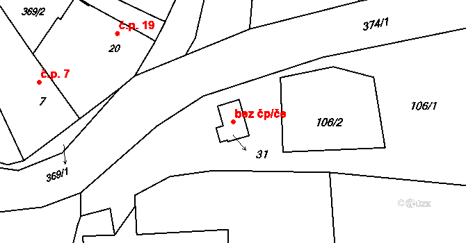 Řenče 47415801 na parcele st. 31 v KÚ Plevňov, Katastrální mapa