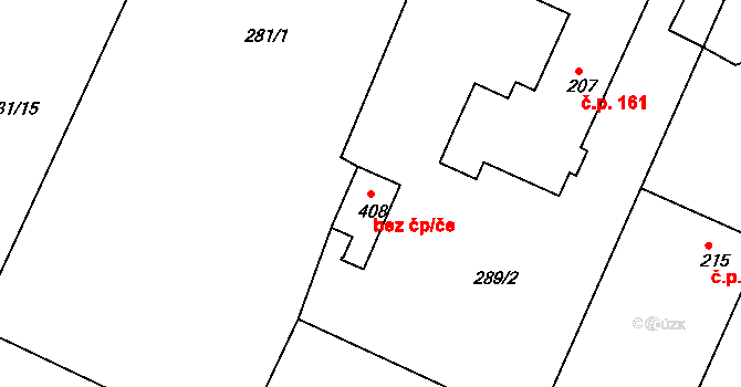 Choustníkovo Hradiště 47904801 na parcele st. 408 v KÚ Choustníkovo Hradiště, Katastrální mapa