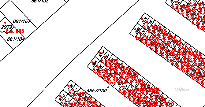 Veselí nad Moravou 679 na parcele st. 2696 v KÚ Veselí-Předměstí, Katastrální mapa