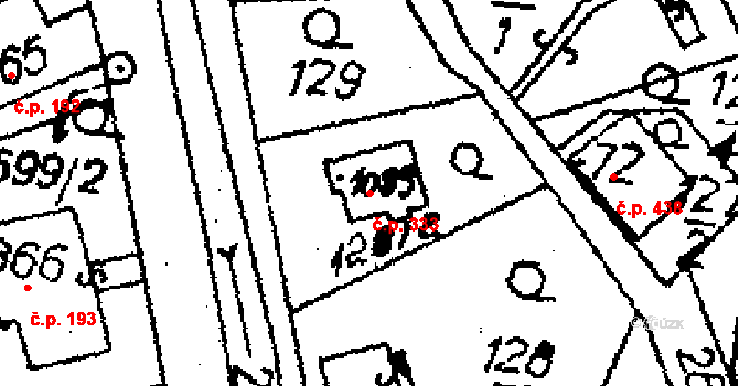Libina 333 na parcele st. 5161 v KÚ Horní Libina, Katastrální mapa
