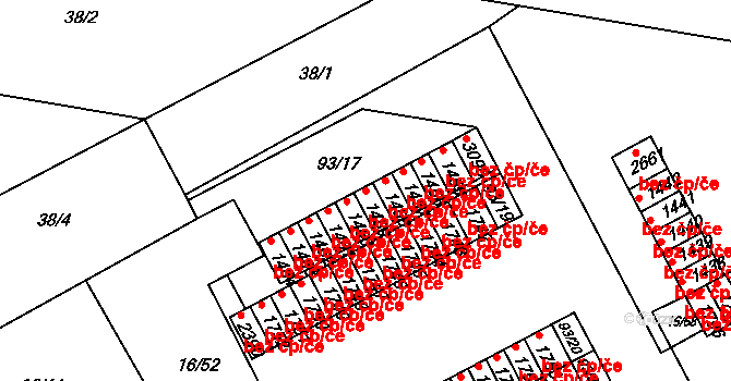 Hradec Králové 42878802 na parcele st. 1459 v KÚ Slezské Předměstí, Katastrální mapa