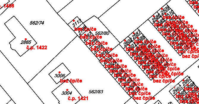 Neratovice 45418802 na parcele st. 2800 v KÚ Neratovice, Katastrální mapa