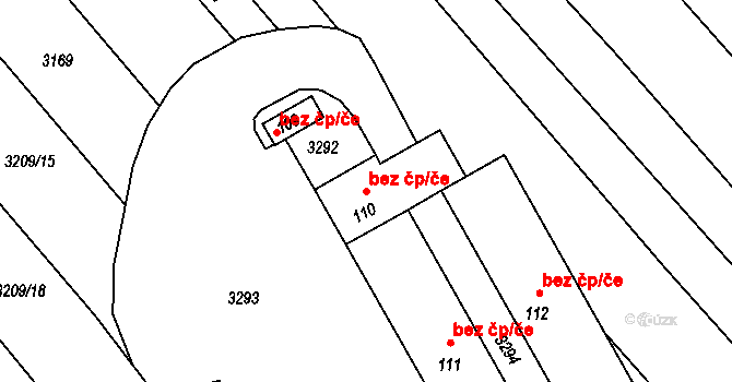 Štichovice 51551802 na parcele st. 110 v KÚ Štichovice, Katastrální mapa