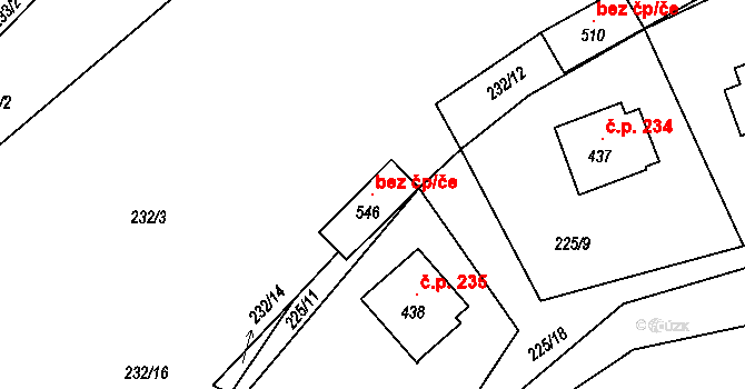Trstěnice 103613803 na parcele st. 546 v KÚ Trstěnice u Litomyšle, Katastrální mapa
