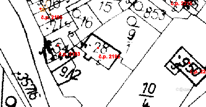 Podlusky 2192, Roudnice nad Labem na parcele st. 28 v KÚ Podlusky, Katastrální mapa