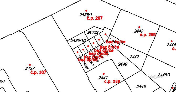 Opava 42082803 na parcele st. 2436/6 v KÚ Opava-Předměstí, Katastrální mapa
