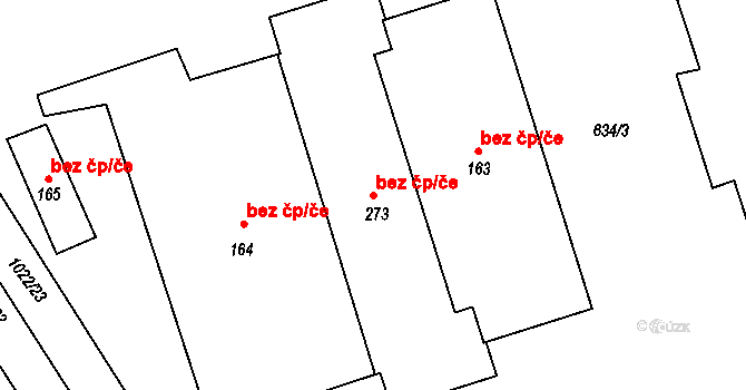 Nižní Lhoty 107840804 na parcele st. 273 v KÚ Nižní Lhoty, Katastrální mapa