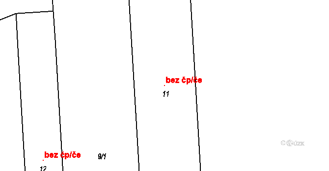 Hořice na Šumavě 121554805 na parcele st. 11 v KÚ Skláře na Šumavě, Katastrální mapa