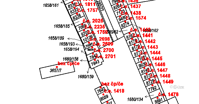 Hodonín 1769 na parcele st. 8304 v KÚ Hodonín, Katastrální mapa