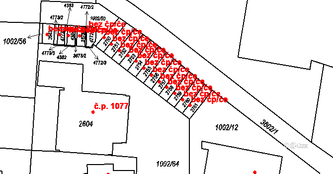 Rožnov pod Radhoštěm 39554805 na parcele st. 2758 v KÚ Rožnov pod Radhoštěm, Katastrální mapa