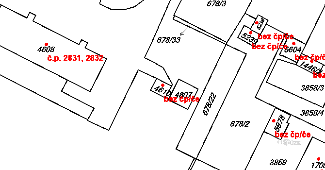 Dvůr Králové nad Labem 42116805 na parcele st. 4610 v KÚ Dvůr Králové nad Labem, Katastrální mapa