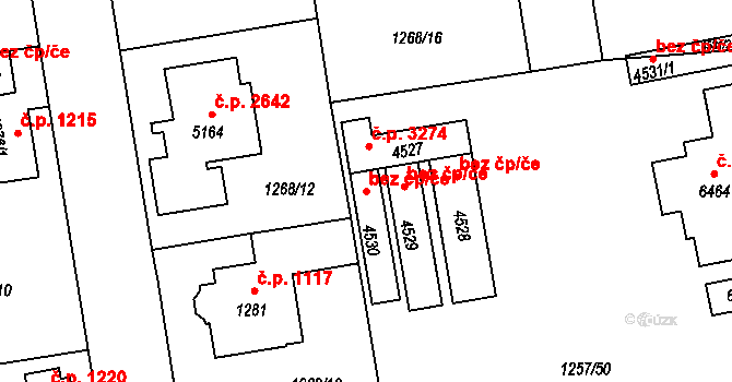 Šumperk 44969805 na parcele st. 4530 v KÚ Šumperk, Katastrální mapa