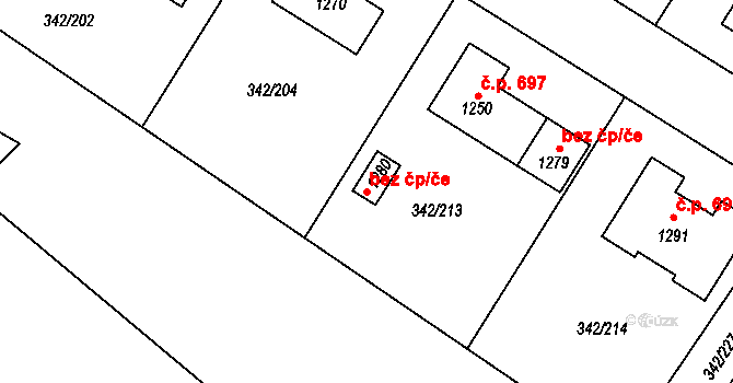 Ždírec nad Doubravou 80922805 na parcele st. 1280 v KÚ Ždírec nad Doubravou, Katastrální mapa