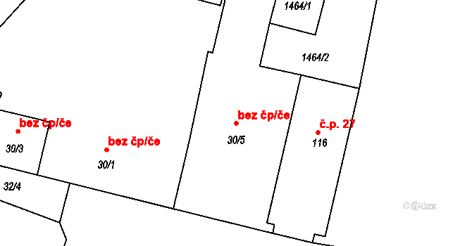 Brzkov 88201805 na parcele st. 30/5 v KÚ Brzkov, Katastrální mapa