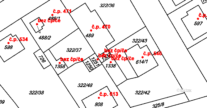 Velim 92835805 na parcele st. 1337 v KÚ Velim, Katastrální mapa