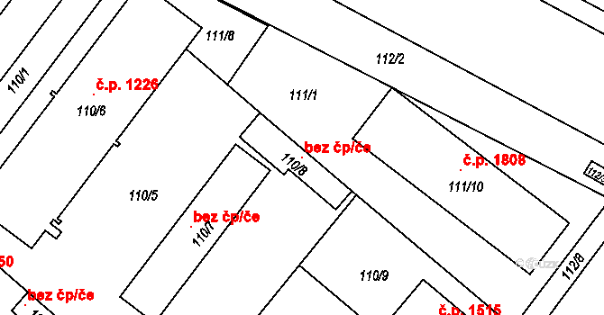 Brandýs nad Labem-Stará Boleslav 117588806 na parcele st. 110/8 v KÚ Stará Boleslav, Katastrální mapa