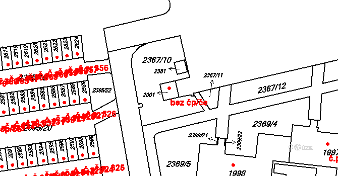 Brno 41685806 na parcele st. 2001 v KÚ Starý Lískovec, Katastrální mapa