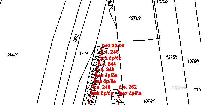 Lovosice 49190806 na parcele st. 1356 v KÚ Lovosice, Katastrální mapa